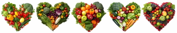 Valentine Heart Shaped Foods #3, 28xPNG