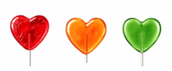 Valentine Heart Shaped Foods #4, 24xPNG