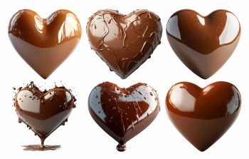 Valentine Heart Shaped Foods #4, 24xPNG