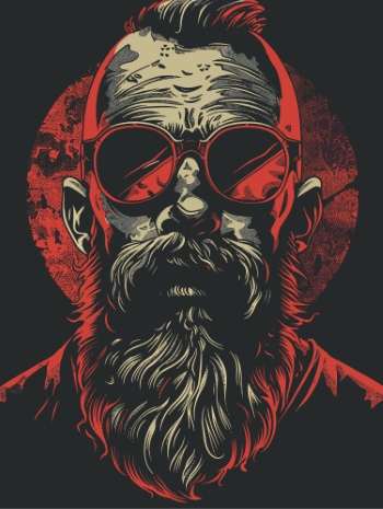 Impactive Tough Guy Faces #1, 25xAI