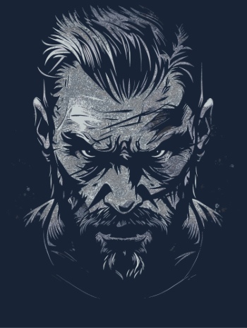 Impactive Tough Guy Faces #1, 25xAI