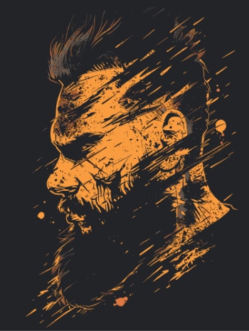 Impactive Tough Guy Faces #1, 25xAI