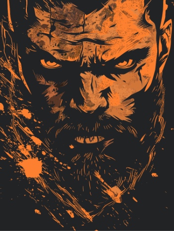 Impactive Tough Guy Faces #1, 25xAI