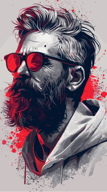 Impactive Tough Guy Faces #3, 25xAI