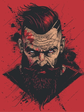 Impactive Tough Guy Faces #3, 25xAI