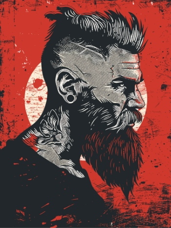 Impactive Tough Guy Faces #3, 25xAI