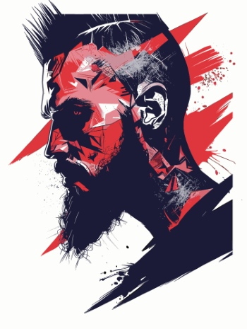 Impactive Tough Guy Faces #3, 25xAI