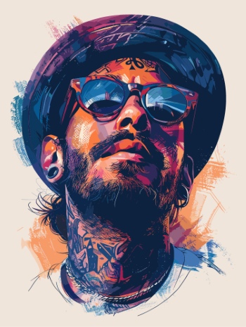 Impactive Tough Guy Faces #4, 25xAI Impactive Tough Guy Faces #4, 25xAI