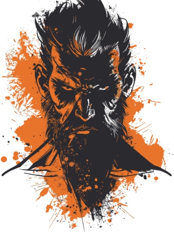 Impactive Tough Guy Faces #5, 25xAI