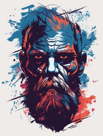 Impactive Tough Guy Faces #5, 25xAI