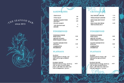 Seafood Restaurant Menu Templates 35xAI