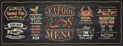 Seafood Restaurant Menu Templates 35xAI