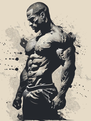 Impactive Tough Guy Faces #6, 25xAI