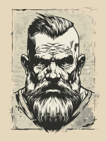 Impactive Tough Guy Faces #6, 25xAI