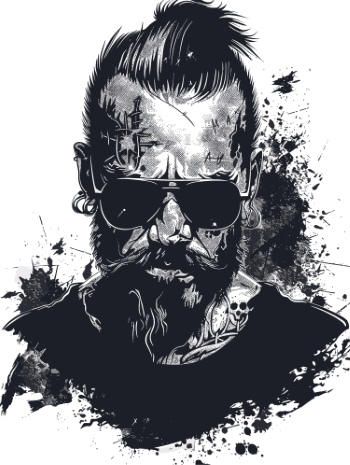 Impactive Tough Guy Faces #6, 25xAI