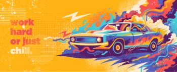 Abstract Lifestyle Graffiti Design with Slogan #2, 25xAI