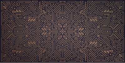 Art Deco Luxury Gatsby Wedding & Invitation Patterns #2, 25xAI