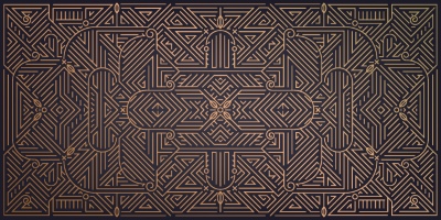 Art Deco Luxury Gatsby Wedding & Invitation Patterns #2, 25xAI