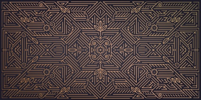 Art Deco Luxury Gatsby Wedding & Invitation Patterns #2, 25xAI