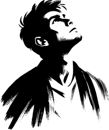 Monochrome Brushstroke Art #1, 25xAI