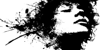 Monochrome Brushstroke Art #1, 25xAI