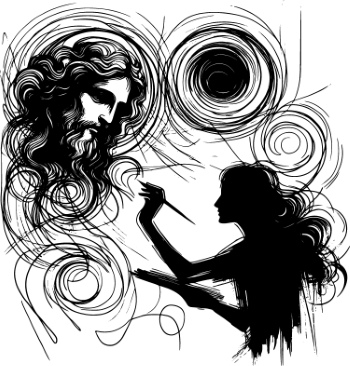 Monochrome Brushstroke Art #3, 25xAI