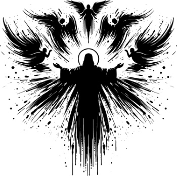 Monochrome Brushstroke Art #3, 25xAI