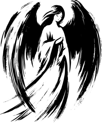 Monochrome Brushstroke Art #3, 25xAI