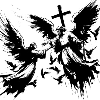 Monochrome Brushstroke Art #3, 25xAI