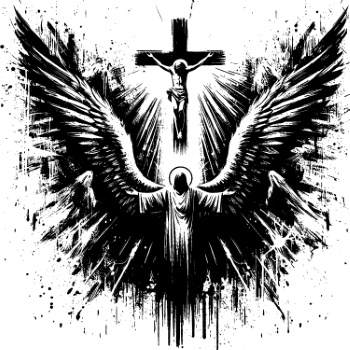 Monochrome Brushstroke Art #3, 25xAI