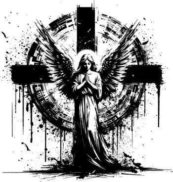 Monochrome Brushstroke Art #3, 25xAI