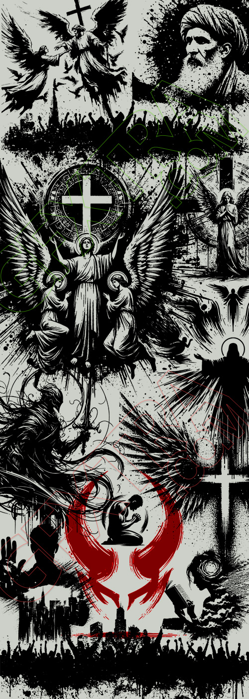 Monochrome Brushstroke Art #3, 25xAI Monochrome Brushstroke Art #3, 25xAI