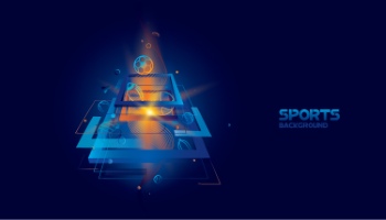 Sports Backgrounds with Abstract Modern Templates #1, 25xAI