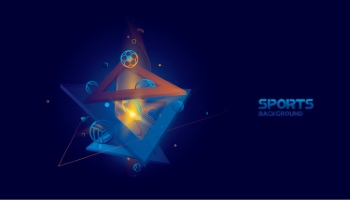 Sports Backgrounds with Abstract Modern Templates #1, 25xAI