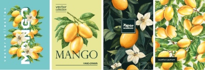 Fruit & Flower Templates for Poster, Prints, Menu, Card or Textile 25xAI