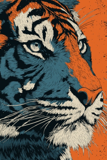 Animal Face Pop Art Graphics 34xAI