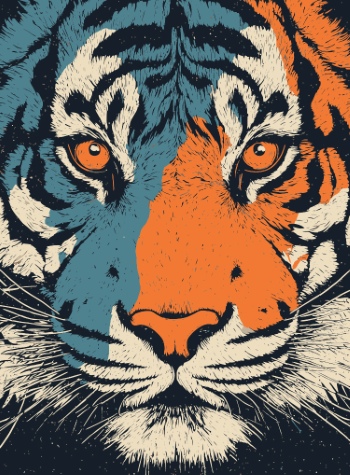 Animal Face Pop Art Graphics 34xAI