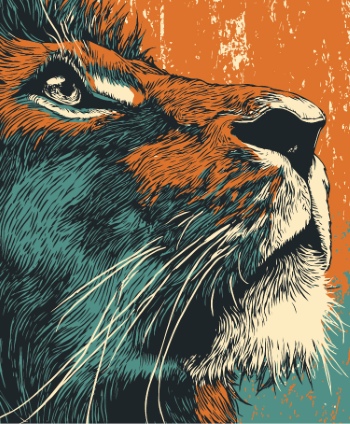 Animal Face Pop Art Graphics 34xAI