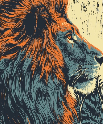 Animal Face Pop Art Graphics 34xAI