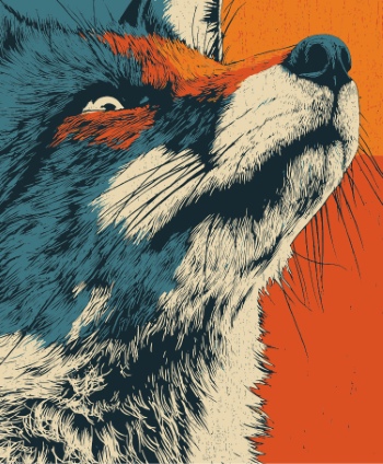 Animal Face Pop Art Graphics 34xAI