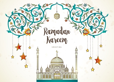 Ramadan Kareem & Eid Mubarak Templates #1, 28xAI