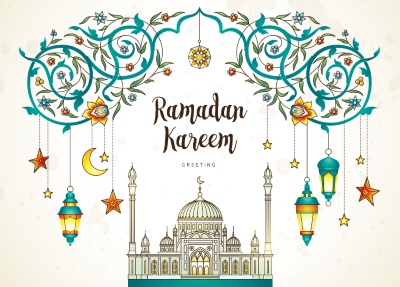 Ramadan Kareem & Eid Mubarak Templates #1, 28xAI