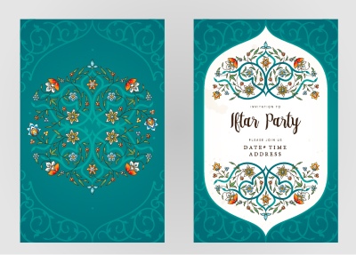 Ramadan Kareem & Eid Mubarak Templates #1, 28xAI