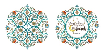 Ramadan Kareem & Eid Mubarak Templates #1, 28xAI