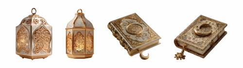 Ramadan Quran, Prayer Mat & Beads, Hijab 43xPNG