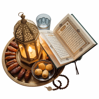 Ramadan Quran, Prayer Mat & Beads, Hijab 43xPNG