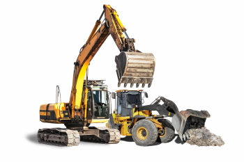 Construction Machinery, Excavation and Concrete Mixers 25xPNG