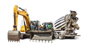 Construction Machinery, Excavation and Concrete Mixers 25xPNG