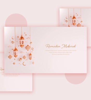 Ramadan Kareem & Eid Mubarak Templates #1, 29xPSDT
