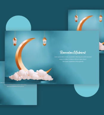 Ramadan Kareem & Eid Mubarak Templates #1, 29xPSDT